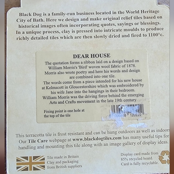 Decorative Terracotta Wall Tile By BlacK Dog Co. - Picture 2 of 4